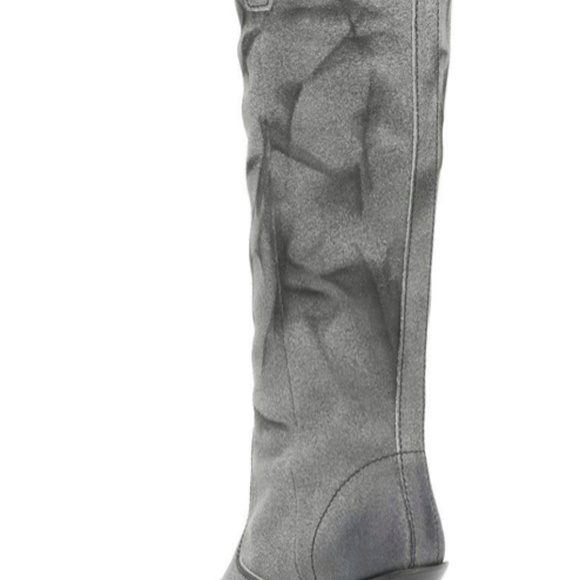 DIESEL ‘D-WEST HB' Gray Wedge Boots Size US7/EU37 DIESEL Leather - Picture 6 of 16